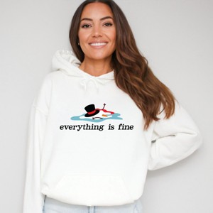 Everything Is Fine Melted Snowman - Hoodie - 1 of 2