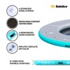 Solstice 10 Foot Inflatable 7 to 10 Person Circular Mesh Dock Floating Island Platform w/ Removeable Center, Cup Holders, Handles, Carry Bag, and Pump - 3 of 4