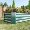 Dolonm Raised Garden Bed Kit - Metal Raised Bed Garden  for Flower Planters, Vegetables Herb Green - 4 of 4