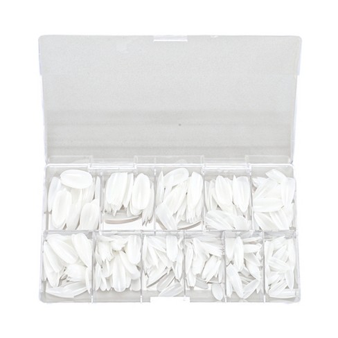 Unique Bargains Women's Full Coverage Almond Fake Nails White 1 Set - image 1 of 4