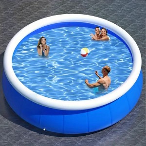 Vynxaria 183cm/244cm/305cm Butterfly Inflatable Pool Easy Setup and Storage for Garden Fun - 1 of 4