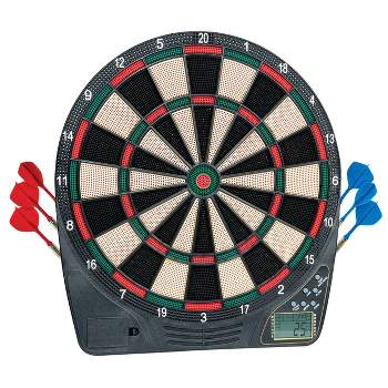 MD Sports BristleSmart Dartboard with Cabinet - Accepts steel tip darts  with electronic scoring and 294 games DB300Y19002 - The Home Depot