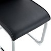 CAVINAS Modern Luxury Simple Arch Chair, PU High Resilience Dining Chair with Crazy Horse Texture and Arched Metal Leg - 4 of 4