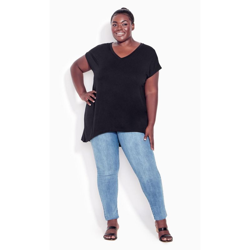 Women's Plus Size Tenille Top - black | AVENUE, 2 of 7