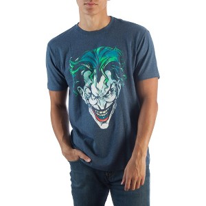Batman Joker Face Navy Ht Tee Shirt T-Shirt - 1 of 1