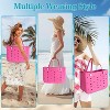 FATMOON Large Rubber Beach Bag for Men & Women, Large Capacity Travel Tote Bag for the Beach Boat Pool - 2 of 4