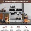Espresso Machine with Built-in Grinder, 20 Bar Pressure Coffee Maker with Steam Wand, 2.8L Water Tank, 30 Grind Settings for Cappuccino Latte, Silver - 3 of 4