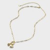 14K Gold Dipped Cubic Zirconia Puffy Heart Charm Q Initial Necklace - A New Day™ Gold - 2 of 4