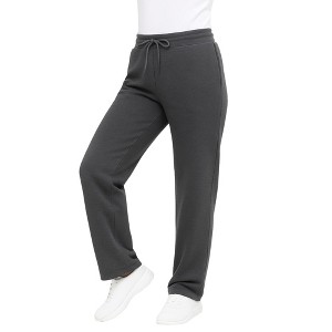 Blue Ice Women's Loose Fit  Classic Heavyweight Fleece Sweatpants with Open Bottom - 1 of 3