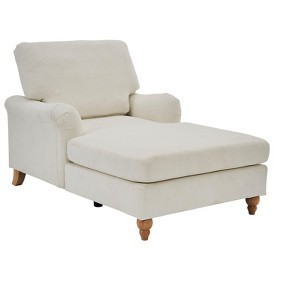 NicBex Couches for Living Room 37.4" Oversized Chaise Fabric Upholstered 1-Seater Sofa Couch Lounger Comfort Sleeper Sofa with Solid Wood Legs - 1 of 4