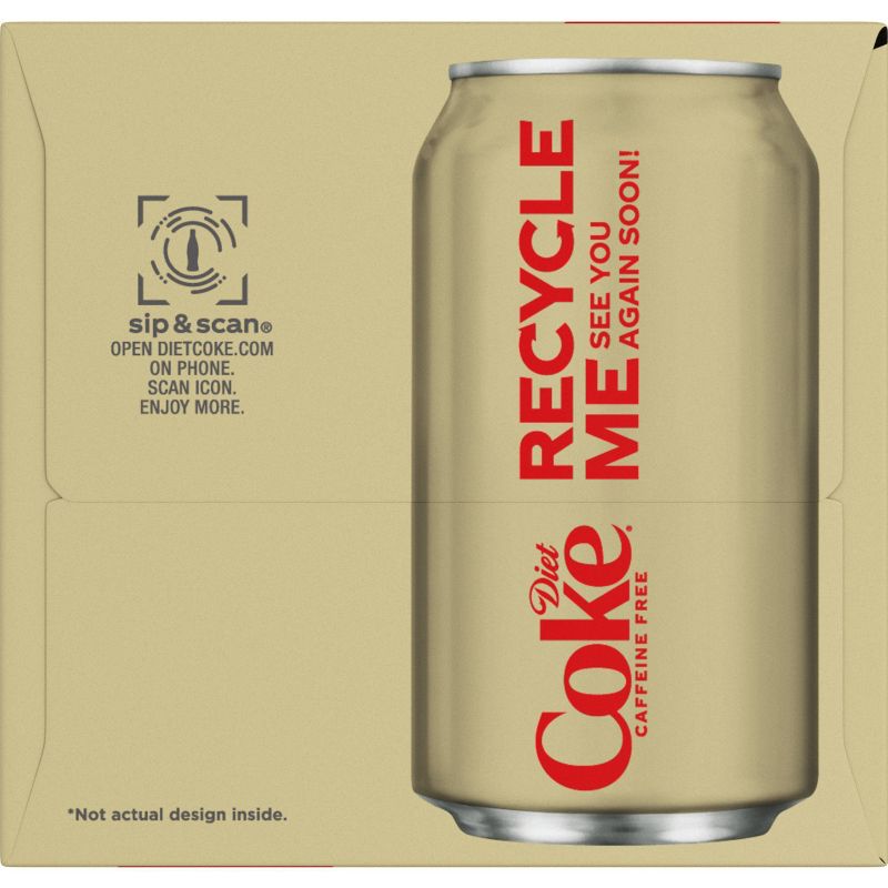 Diet Coke Caffeine Free - 12pk/12 fl oz Cans, 5 of 10
