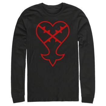 Men's Kingdom Hearts 1 Inverted Evil Symbol Long Sleeve Shirt