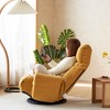 NicBex Modern Sofa Chair with Phone Holder and Side Pocket, Adjustable Rotatable Lounge Chair for Bedroom, Living Room, Yellow - 2 of 4