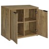 Coaster Pepita Farmhouse 2 Door Wood Accent Cabinet with Adjustable Shelves Mango Brown - 3 of 4