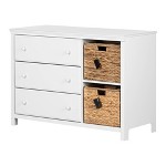 Savannah 3 Drawer Dresser With Door Espresso South Shore