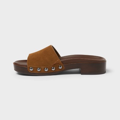 Women Hera Western Sandals with Memory Foam Insole – Universal Thread Brown