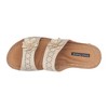 GC Shoes Cie Double Band Perforated Flower Comfort Slide Wedge Sandals - 4 of 4