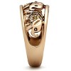Slickblue Women's Western Style Ring, IP Rose Gold Stainless Steel, Citrine Yellow Synthetic Crystal, Size 5-11 - 4 of 4