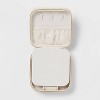 Small Travel Accessory Organizer Off-White - Brightroom™: Jewelry Storage with Inside Mirror, Faux Leather, Adult Use - 4 of 4