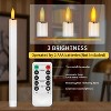 AEELLEEA 20-Pack White Taper Candles - Flameless LED Warm Light Decor for Christmas/Mantel/Dinner Part - 4 of 4