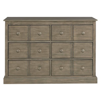 6-Drawer Double Dresser - Vintage Gray 