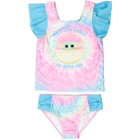 Star Wars The Child Big Girls Tankini Top and Bikini Bottom Multicolor 10-12