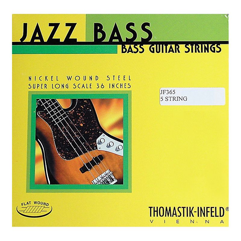 Thomastik JF365 Jazz Flatwound Long Scale 5-String Bass Strings, 1 of 2