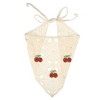 Unique Bargains Women's Fashion Cherry Hollow Triangle Headwrap 21.26"x10.24" Beige 1 Pc - 4 of 4