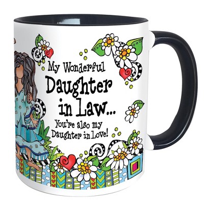 Collections Etc My Wonderful Daughter-In-Law In-Love Coffee Mug 4.75 X 3 X 3.75