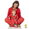 6M-18M Baby Snoopy Print Cotton Family Matching Pajamas Holiday 2-Piece Sets for Christmas with Woodstock Charlie Brown Linus - PEANUTS - 4 of 4