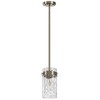 POWLIG 4.72" Modern Pendant Light with Glass Shade, Height Adjustable Chandelier for Kitchen Island, Dining Room or Entryway - 3 of 4