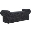 Algernon Bench - BCH3402 - Black W/ White - Safavieh - 4 of 4