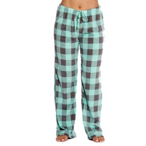 Just Love Women's Plush Pajama Pants - Soft and Cozy Sleepwear Fleece Lounge PJs - Buffalo Check - 1 of 2