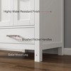 VANIRROR 24" Bathroom Vanity Cabinet Set with Granite Top, Solid Wood Cabinet With Single Sink White - 3 of 4