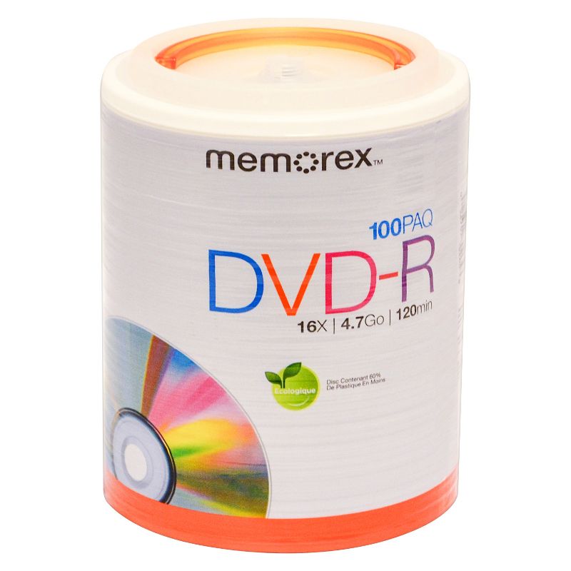 Memorex 100pk DVD-R Tote, 1 of 6