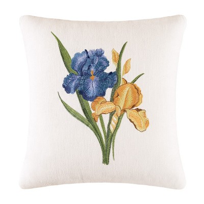 C&F Home Iris Embroidered Pillow