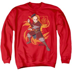 Avatar The Last Airbender Zuko Flame Burst Adult Crewneck Sweatshirt - 1 of 4
