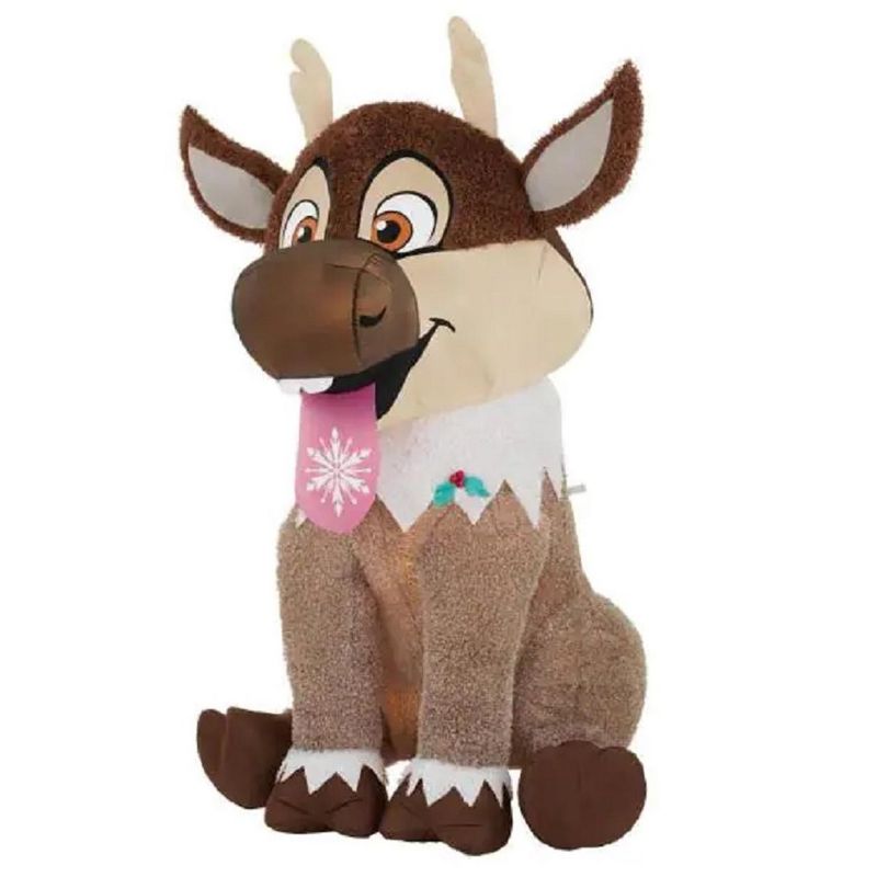 Disney Frozen 6FT Baby Sven With Snowflake Holiday Inflatable, 2 of 4
