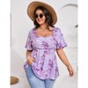 Coolmee Women's Plus Size Hoodie Drawstring Drop Shoulder Casual Loose Long Sleeve Hooded Pullover Tops - 4 of 4
