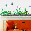 Slickblue Fresh Green Fence Wall Decal 23.6x35.9 inch – Creative Peel & Stick Vinyl Art for Home and Bedroom - 3 of 3