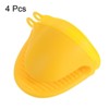 Unique Bargains Thickened Mini Oven Gloves Rubber Oven Mitts Pinch Rubber Pot Holder 4 Pcs - 3 of 4