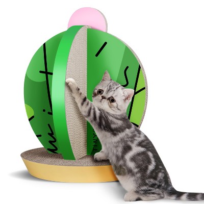 LOVMOR Cat Condo Scratcher Post Cardboard