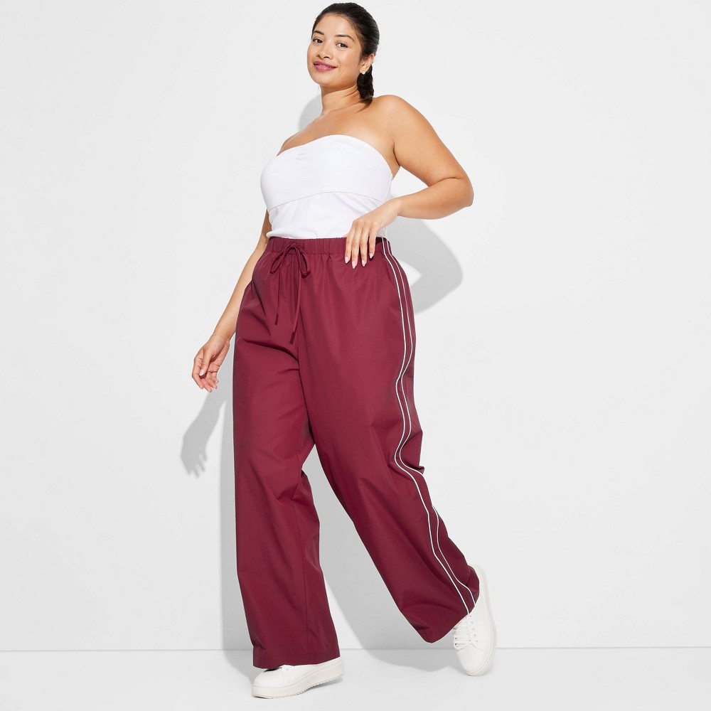 Women Mid-Rie Wide Leg Track Pant