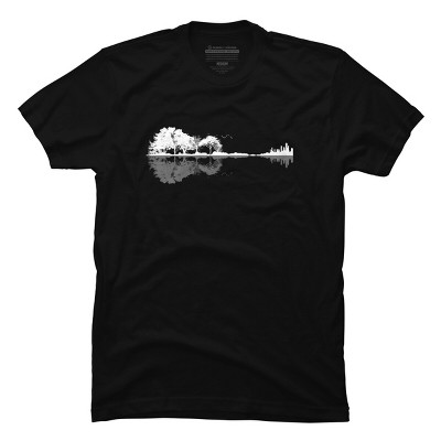 Men's Design By Humans Nature Guitar By Maryedenoa T-Shirt