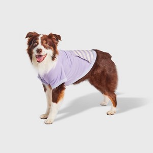 Lightweight Funnel Neck with Stripe Pocket Dog and Cat Sweatshirt - Boots & Barkley™ Purple - 1 of 4