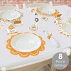 Big Dot of Happiness Little Pumpkin - Fall Birthday Party or Baby Shower Paper Charger and Table Decorations - Chargerific Kit - Place Setting for 8 - 2 of 4
