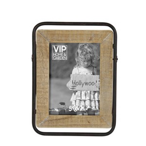 VIP Wood 10 in. Brown 5x7 Photo Frame - 1 of 4