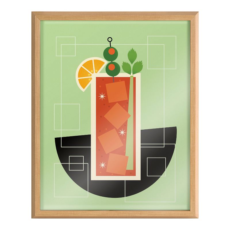16&#34; x 20&#34; Blake Bloody Mary Framed Printed Art by Amber Leaders Designs Natural - Kate &#38; Laurel All Things Decor, 2 of 7