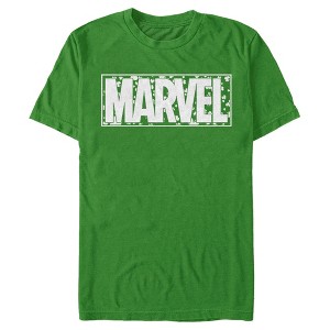 Men's Marvel St. Patrick's Day Shamrock Marvel Logo T-Shirt - 1 of 4