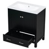 NicBex Bathroom Vanity with Sink, Morden Bathroom Cabinet Storage with 1 Functional Drawers and 1 Spacious Cabinet for Bathroom - 2 of 4